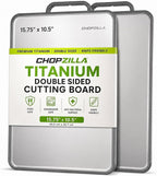 Chopzilla XL Titanium Cutting Board, Food Safe Double Sided PP and Titanium by Unknown
