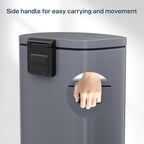 Arlopu 8 Gallon Step Trash Can, Stainless Steel Garbage Bin, Soft-Close Rubbish - Image 5