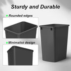 ROOMTEC 35QT Kitchen Trash Can, Sturdy and Lightweight Slim Trash Can, Trash - Image 4