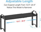 Narrow Expandable Cabinet Shelf Organizer 5.51" Width, Kitchen Counter Storage - Image 2