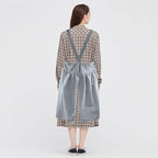 Uaussi Cotton Linen Apron Cross Back Work Apron - Image 4