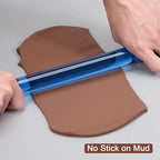HARFINGTON Acrylic Clay Roller 8 Inch x 1 Inch Solid Non-Stick Plastic Round - Image 5