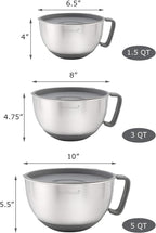 Rorence Mixing Bowls Set: Stainless Steel Non-Slip Bowls - Image 2