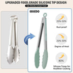 Tongs for Cooking, 600ºF High Heat-Resistant Stainless Steel Kitchen Tongs - Image 9