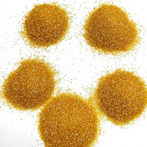 Edible Gold Sanding Sugar Sprinkles 142g/ 5.01oz Sugar Crystals for Cake Decorating Candy Baking Decorations Ice Cream Toppings and Cupcake Decorating for Valentines Halloween Christmas - Image 5