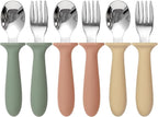 Eascrozn 6 Pack Toddler Utensils, kids Silverware by Eascrozn