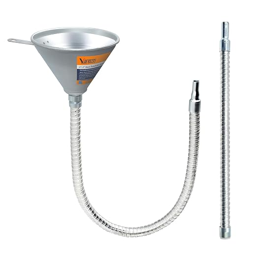 3Pcs 14.84" & 27.56" Steel Bendable Spout Funnel by Yuesstloo