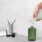 Green Glass Soap Dispenser - Image 3