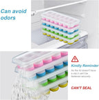 Ice Cube Tray with Lid, Easy-Release, Ice Cube Tray, Spill-Resistant, - Image 6