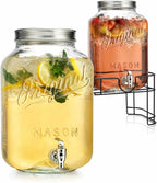 MosJos 2 GALLON Glass Drink Dispensers by MosJos