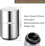 3 Pieces Automatic Magnetic Beer Bottle Opener, Portable Pop the Top Wine - Image 2