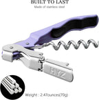HYZ 2-Pack Wine Opener Waiter Corkscrew, Professional Wine Key - Image 5