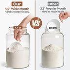 ComSaf 2Pcs Wide-Mouth Flour Sugar Storage Containers - Image 6