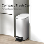 TIPGO Slim Bathroom Trash Can - Image 2
