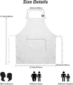 15 Pcs Adult Aprons Bulk with Pockets Adjustable Bib Chef Apron - Image 5