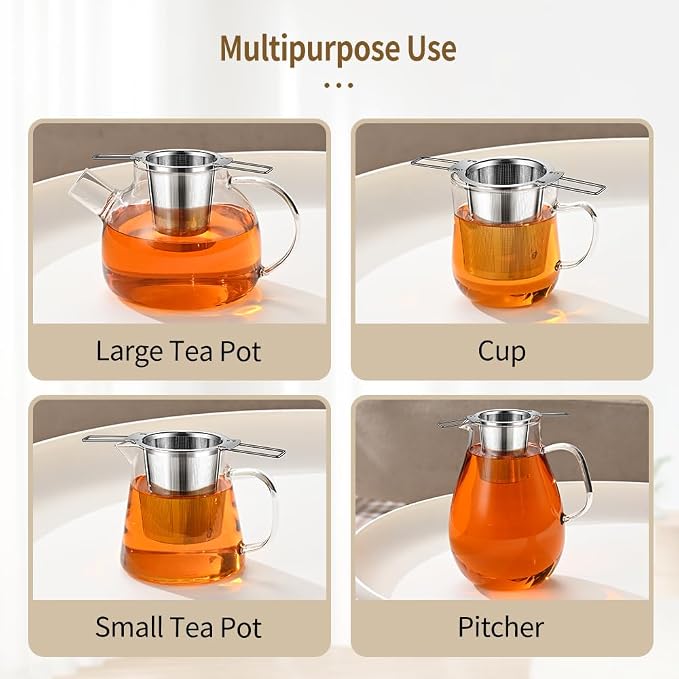 2Pack Long-Handled Tea Strainer, BOMANSI BOMS Stainless Steel Tea Infuser - Image 8