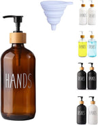 LOOCHICA Hand Amber Glass Soap Dispenser by Loochica