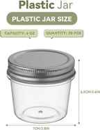 novelinks 4 oz Small Plastic Jars - Image 2