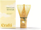 Crafti Matcha Whisk With Removable Whisklet™ Charm | Natural Bamboo | Included - Image 3