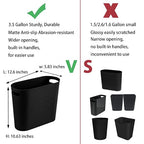 rejomiik Small Trash Can, 3.5 Gallon Slim Garbage Can Plastic Waste Basket - Image 3