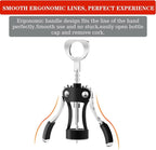 KORCCI Wine Opener, Heavy-Duty Zinc Alloy Wing Corkscrew, Premium Beer Bottle - Image 5