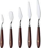 Cake Cream Spatula 5 Pieces/Set Stainless Steel Frosting Baking Pastry Tool by Aikefoo
