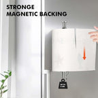 KIHOGEM Magnetic Paper Towel Holder, One Hand Operable Paper Towel Holder Wall - Image 2