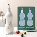 BosilunLife Ceramic Olive Oil Dispenser Bottle, 22 Oz Oil Cruet - Image 2