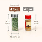 ComSaf Spice Jars with Shaker lids Adjustable, 4oz 24PCS，45 Labels, Comdiment - Image 4