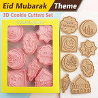 8 Pcs Cookie Cutters Set 3D Holiday Cookie Cutters - Image 6