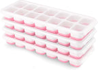 Ice Cube Trays 4 Pack, Airabc Silicone Ice Cube Trays by AlwaysMeetAllYourIceMakingNeeds