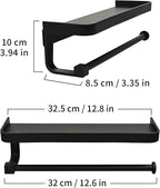 JOOM Hand Towel Holder for Bathroom -Paper Towel Holder Wall Mount - Image 2