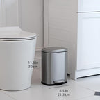 Amazon Basics Smudge Resistant Mini Rectangular Trash Can - Image 3
