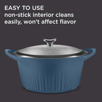 CorningWare QuickHeat 5.5-QT Cast Aluminum Dutch Oven - Image 4