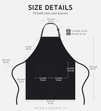 Syntus 12 Pack Bib Apron, Unisex Aprons Adjustable Thicker Version Waterdrop - Image 2