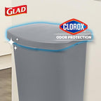 Glad Kitchen Trash Can | Large Plastic Waste Bin - Image 3