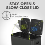 SIMPLI-Magic 18.5 Gallon Dual Compartment Kitchen Trash Can - Image 7