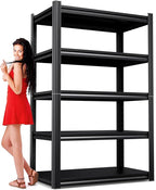71" Hx35 Wx16 DMetal Garage Shelving-2500LBS 5 Tier Storage Shelves, Adjustable by Unknown