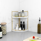 Dorhors 2-Tier Bathroom Counter Organizer, Vanity Counter Corner Shelf - Image 6