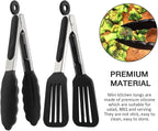 Mini Silicone Tongs Set of 2, Small Serving Tongs - Image 5