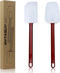 14 INCH Silicone Spatulas Heat Resistant Heavy Duty Rubber Spatulas Commercial by MYTASUY
