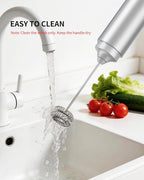 CIRCLE JOY Rechargeable Milk Frother Hanheld, Dual Coil Whisk Head Electric - Image 5