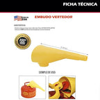 Eagle Plastic Funnel for Type I Metal Safety Cans, Made of Chemically Resistant - Image 6