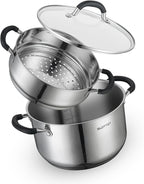 SLOTTET 6 Quart Stainless Steel Stock Pot by SLOTTET