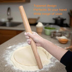 French Rolling Pin, 16 Inches Wooden Rolling Pin - Image 4