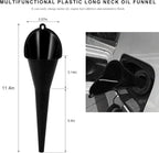 2 PCS Oil Funnel, Plastic Long Neck Multi-Purpose Spill Saver Funnel, Engine - Image 2