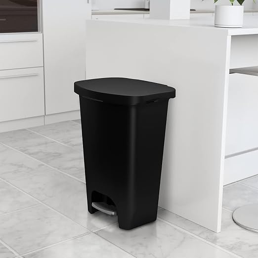 Glad 13 Gallon Trash Can, 2 Pack | Plastic Kitchen Waste Bin - Image 7
