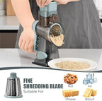 KEOUKE Rotary Cheese Grater Hand Crank Transparent - Image 4