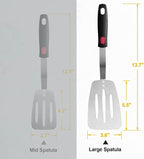 Stainless Steel Spatula, Flexible Metal Slotted Turner - Image 8