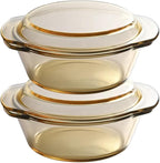 Amber Borosilicate Glass Casserole Dish - Image 7
